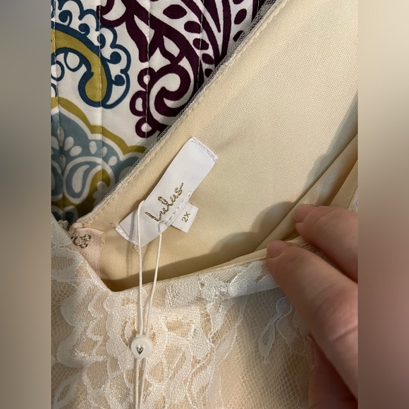 Lulus 2x Wedding Bridal Gown - Sweet Love Ivory Lace Beaded Maxi Dress - Picture 10 of 12